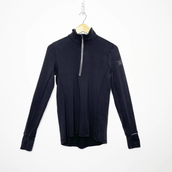 Lululemon athletica outrun 1/2 zip pullover black rulu running womens us 8 - Picture 2 of 7